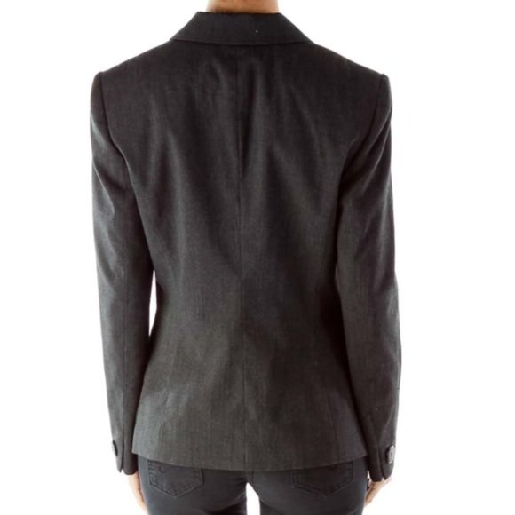 Jones New York Gray Single Breasted Pocketed Suit Jacket - Picture 3 of 3